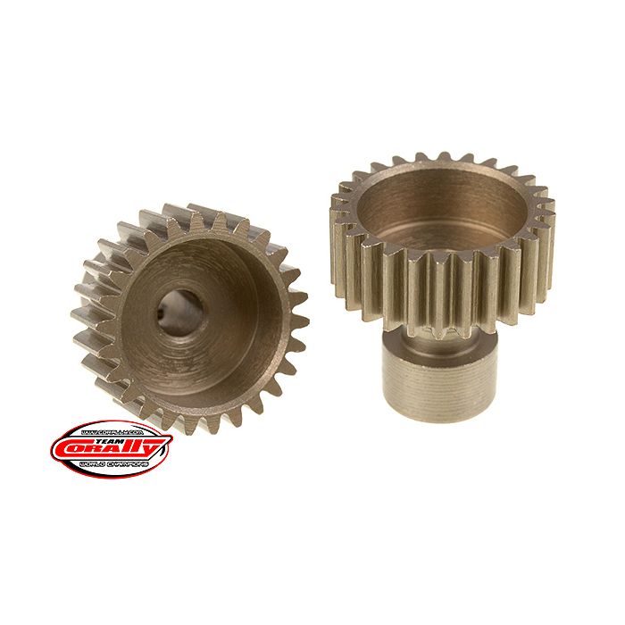 Corally 48 Dp Pinion Long Boss Hardened Steel 26 Teeth Dia. 3.17mm