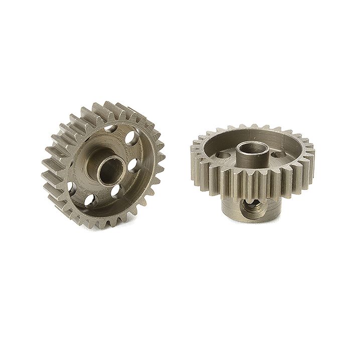 Corally 48 Dp Pinion Short Hardened Steel 28 Teeth Shaft Dia. 3.17mm
