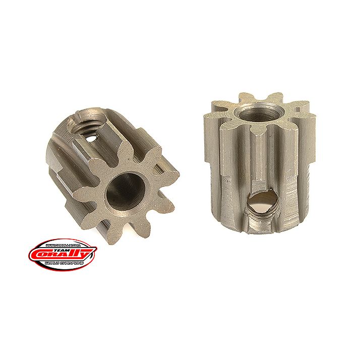 Corally 32 Dp Pinion Short Hardened Steel 9 Teeth Shaft Dia. 3.17mm
