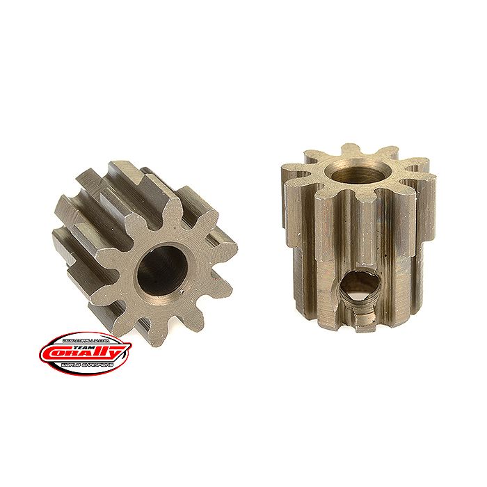 Corally 32 Dp Pinion Short Hardened Steel 10 Teeth Shaft Dia. 3.17mm