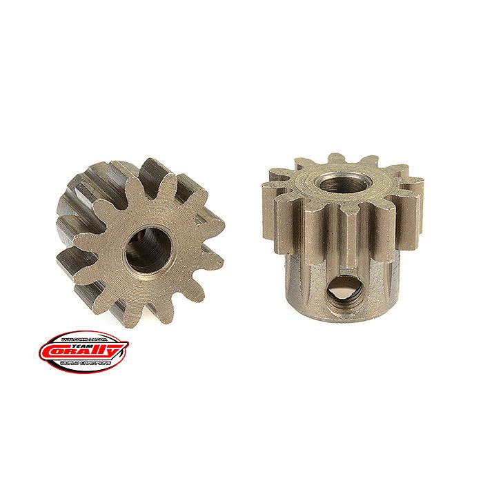 Corally 32 Dp Pinion Short Hardened Steel 12 Teeth Shaft Dia. 3.17mm