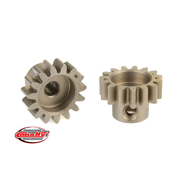 Corally 32 Dp Pinion Short Hardened Steel 15 Teeth Shaft Dia. 3.17mm