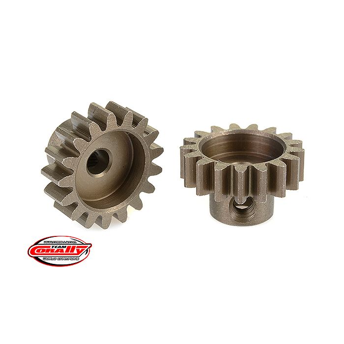 Corally 32 Dp Pinion Short Hardened Steel 17 Teeth Shaft Dia. 3.17mm