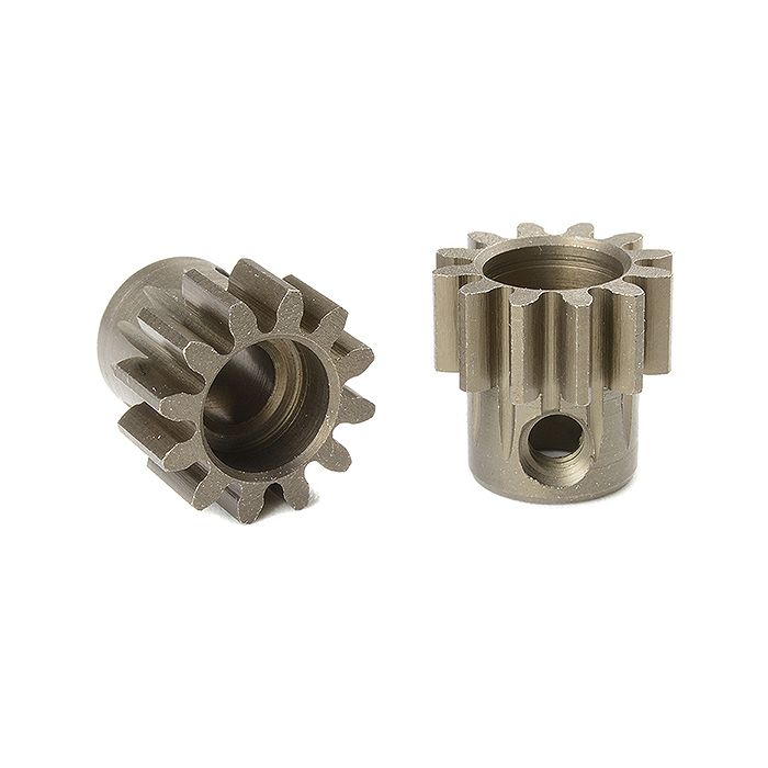 Corally M1.0 Pinion Short Hardened Steel 12 Teeth Shaft Dia. 5mm Mod1