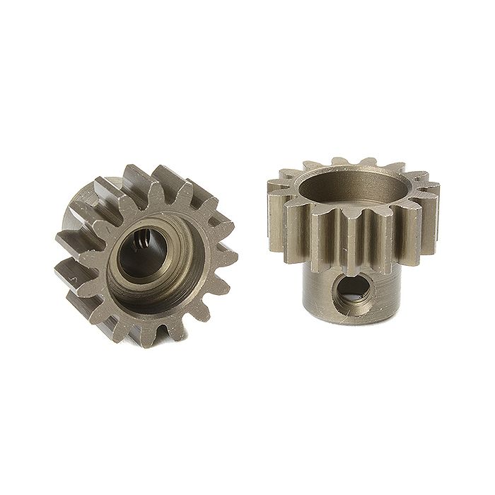 Corally M1.0 Pinion Short Hardened Steel 15 Teeth Shaft Dia. 5mm Mod1