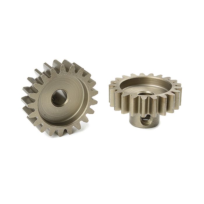 Corally M1.0 Pinion Short Hardened Steel 21 Teeth Shaft Dia. 5mm Mod1