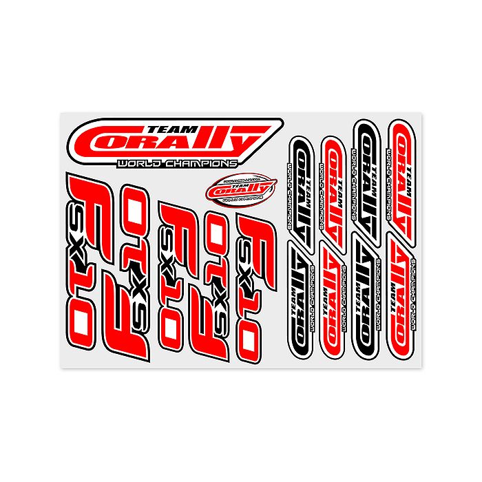 Corally Stickersheet Fsx10 Precut 210x148mm 1 Pc