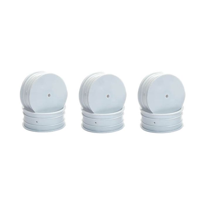 Centro 1/10 Dished Buggy Front 4WD Wheel White - 3 Pairs
