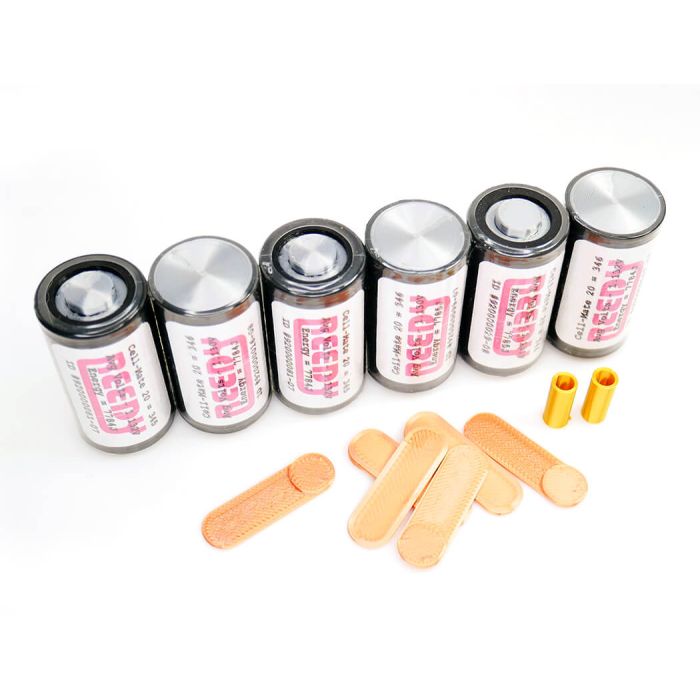 Centro Vintage Bk Reedy Dummy 6 Cell Pack With Hardware (3d)