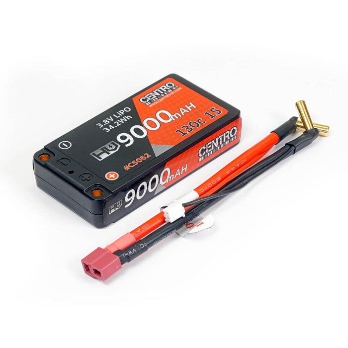 Centro HV 1S 9000mAh 3.8v 130C Hardcase LiPo Battery (5mm)