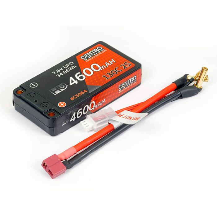 Centro HV 2S 4600mAh 7.6v 130C Hardcase LP Shorty LiPo (5mm)