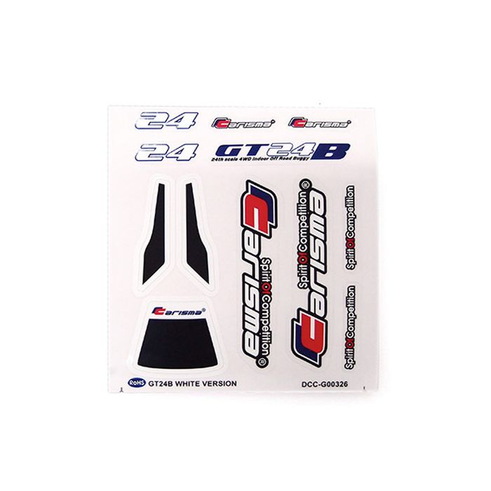 Carisma GT24B Ch/Ps Edition Decal Sheet