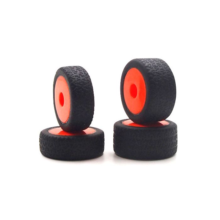 Carisma GT24B Orange Wheels/ Tyres Mounted