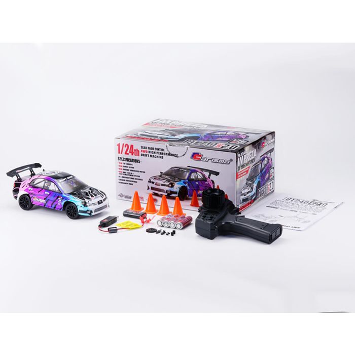 Carisma 1:24 GT24 2.0 2006 Subaru Impreza Micro RTR RC Drift Car