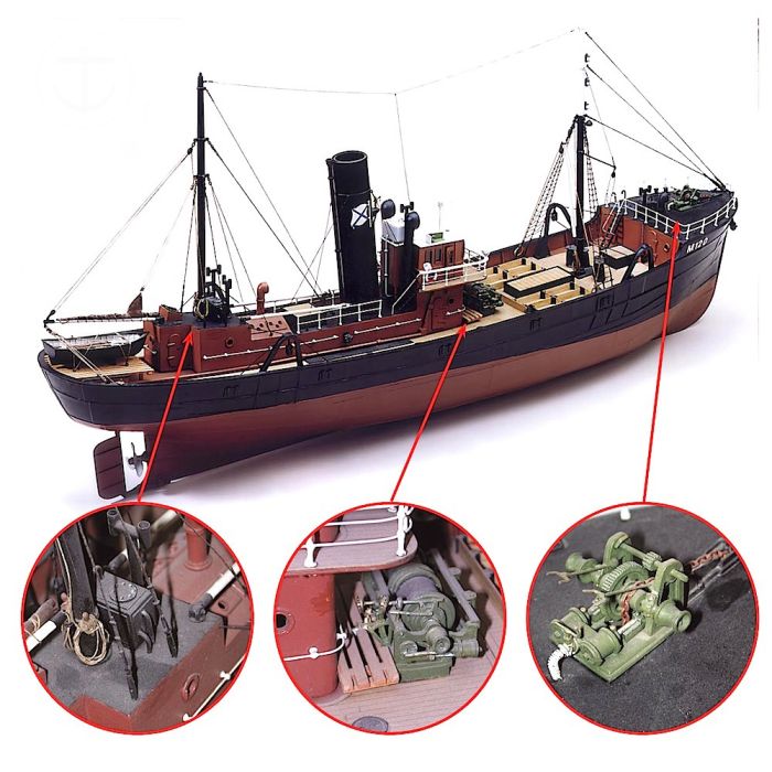 Milford Star Side Trawler 1:48 Scale Boat Kit - Caldercraft Classic Series