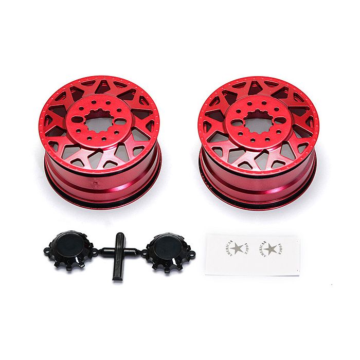 CEN Racing American Force H01 Contra Wheel (Red, w/ Blk Cap)