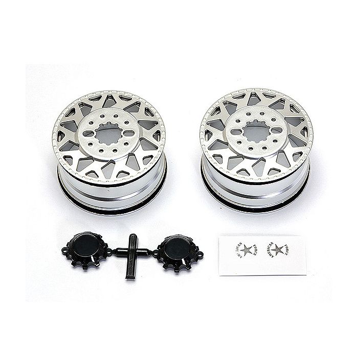 CEN Racing American Force H01 Contra Wheel (Silver, w/ Blk Cap)