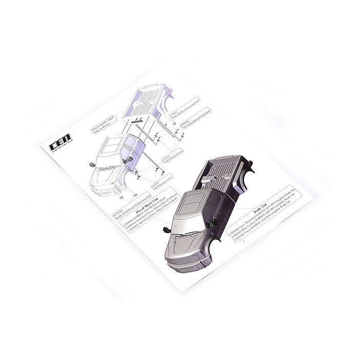 CEN Racing Ford F-450 SD Truck Bed (Clear, Bed Only)
