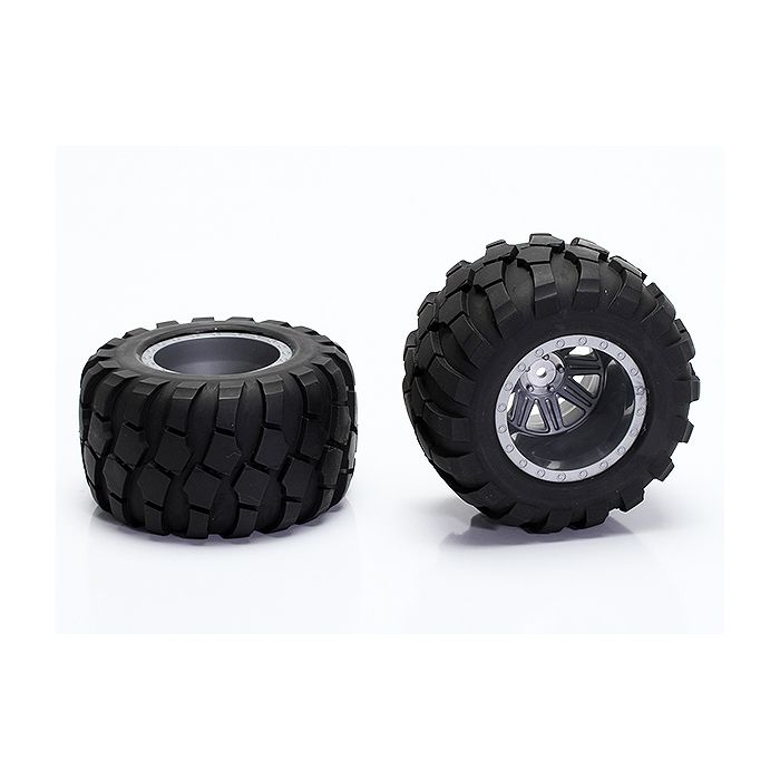 CEN Racing Wheel & Tire Glued (Grey)