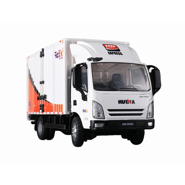 Huina 1:18 Delivery Container Truck RTR RC Luton Van w/working doors, lights & sound!