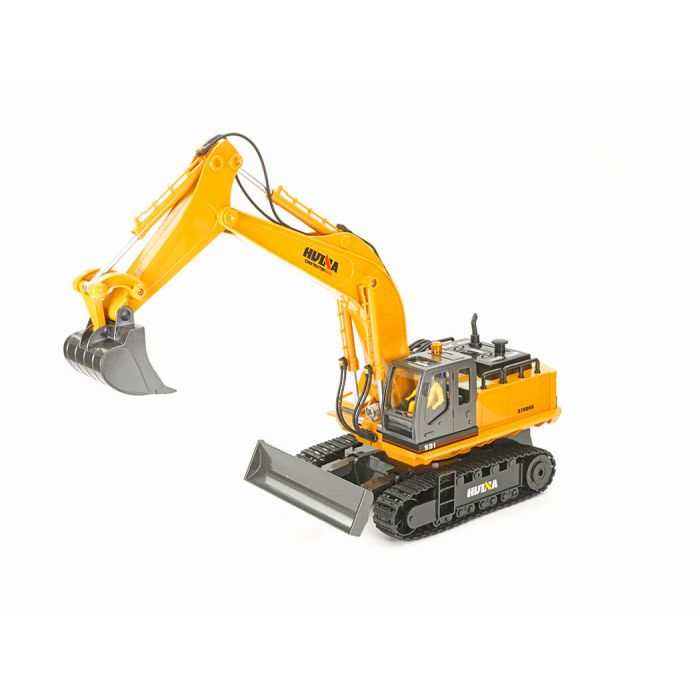 Huina 1/16 RC Excavator Digger w/Metal Bucket, Lights, Sound