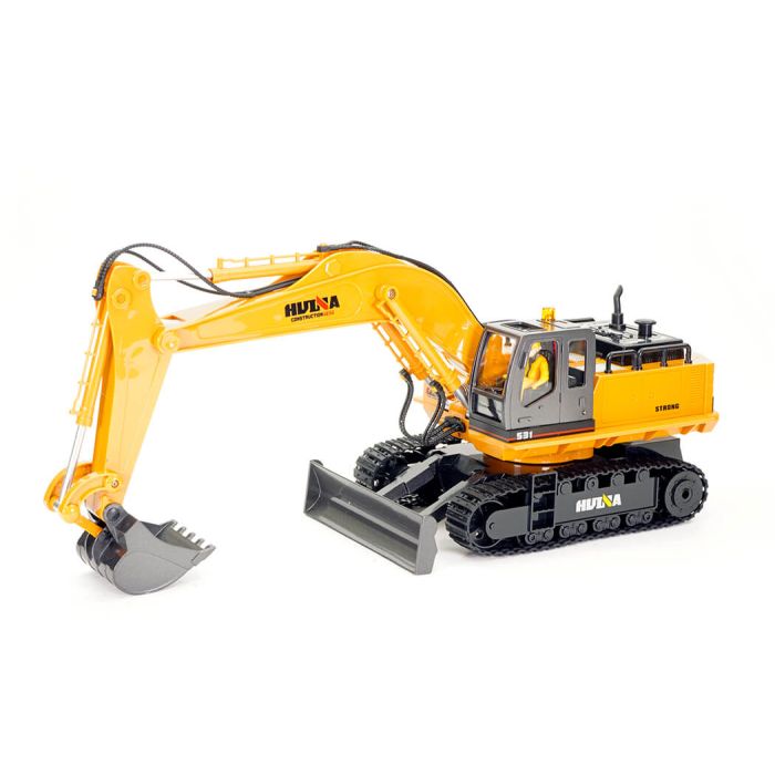 Huina 1/16 RC Excavator Digger w/Metal Bucket, Lights, Sound