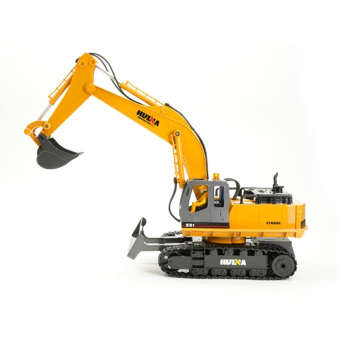 Huina 1/16 RC Excavator Digger w/Metal Bucket, Lights, Sound