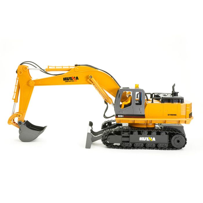 Huina 1/16 RC Excavator Digger w/Metal Bucket, Lights, Sound