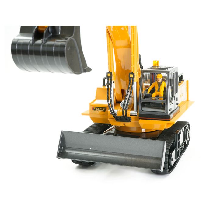 Huina 1/16 RC Excavator Digger w/Metal Bucket, Lights, Sound