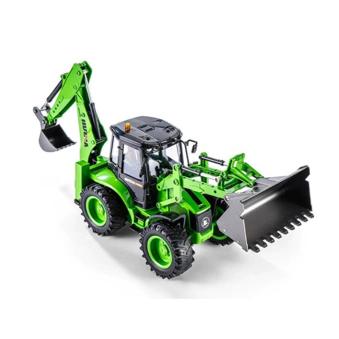 Huina 1/14 RC Backhoe Excavator Tractor w/Metal Bucket, Lights, Sound