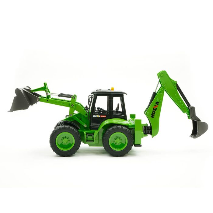 Huina 1/14 RC Backhoe Excavator Tractor w/Metal Bucket, Lights, Sound