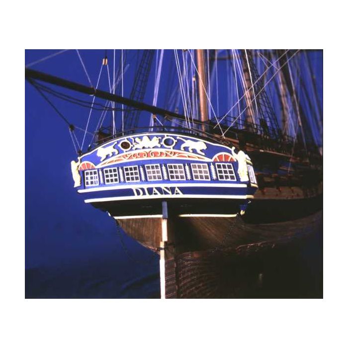 HMS Diana 1:64 Scale Wooden Kit 38 Gun Heavy Frigate Period Ship Highly Detailed, Accurate