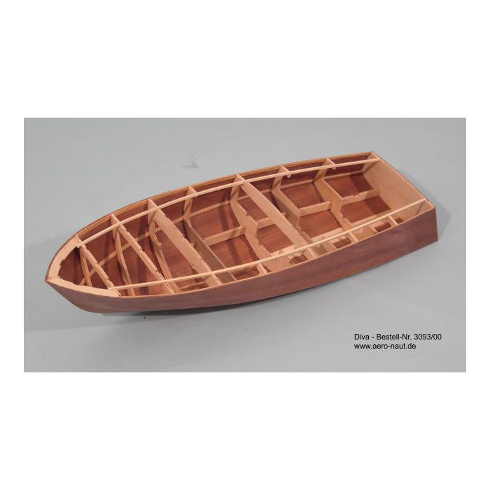 Aero-Naut Diva Radio Control Cabin Cruiser Boat Wooden Kit 