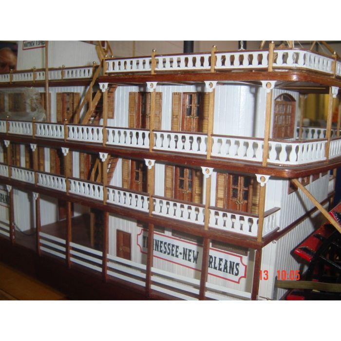 Mississippi Paddle Steamer River Boat 1:50 Large Scale Wooden Kit