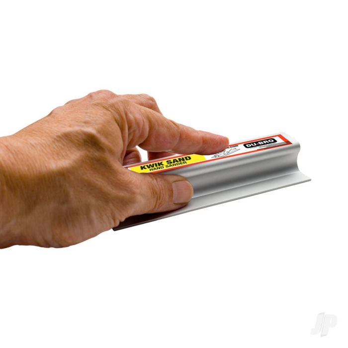 Dubro Kwik Sand Hand Sander 22in w/ (80,150, 220 Grit) Sanding Tool