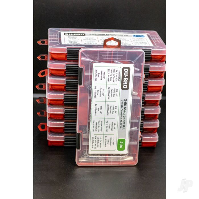 Dubro 2-56 Hardware Assortment Kit (180 piece set) For RC Model Planes