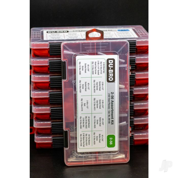 Dubro 2-56 Hardware Assortment Kit (180 piece set) For RC Model Planes