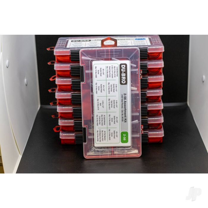 Dubro 2-56 Hardware Assortment Kit (180 piece set) For RC Model Planes