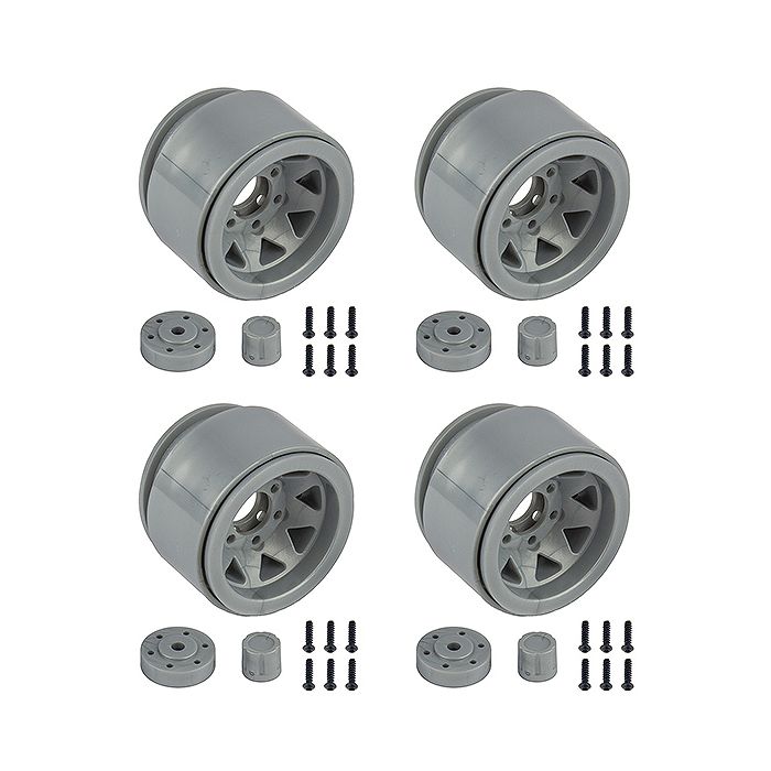 Element RC Enduro Trigon Wheels 1.55in Silver