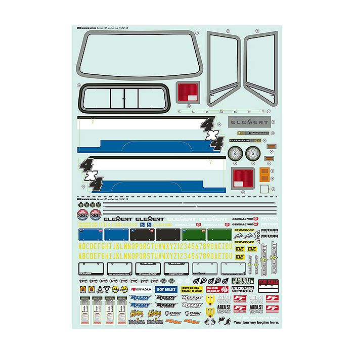 Element RC Trailwalker Body Decals