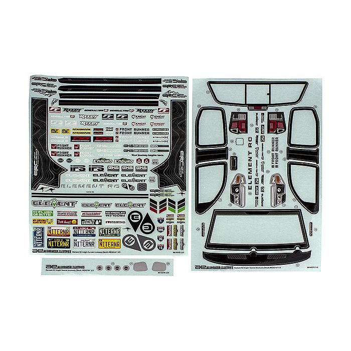Element RC Enduro Knightrunner Body Decal Sheet