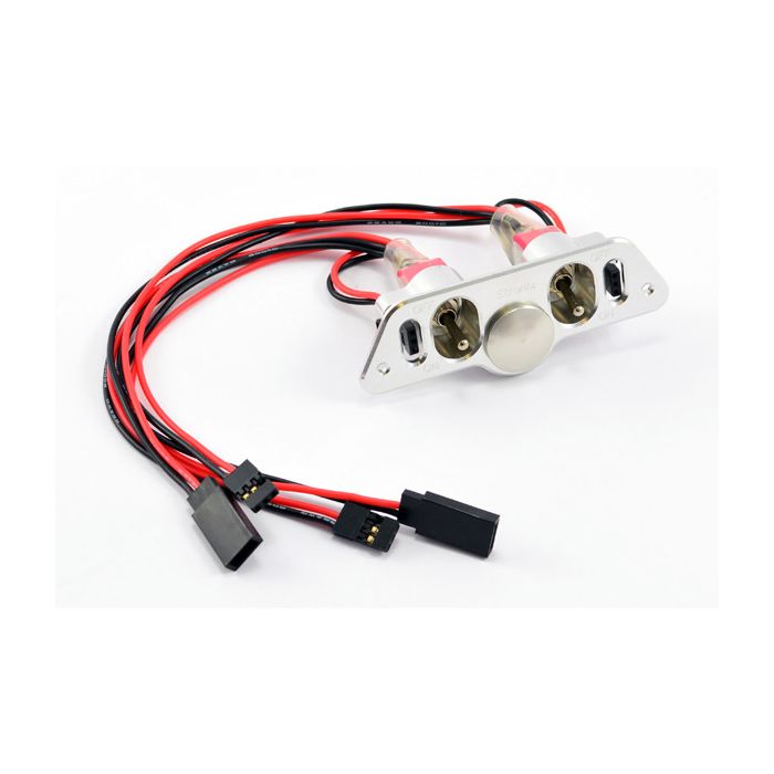 Etronix Military Grade Alloy Dual Switch Panel with Fuel Dot and Charging Plug