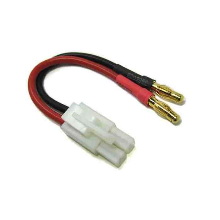Etronix Male Tamiya to Two 4.00mm Male Gold Bullet Connectors Adaptor Cable ET0838