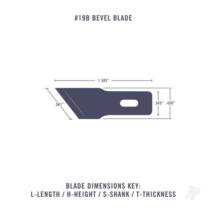 Excel #19B Bevel Blade B (5 pcs)