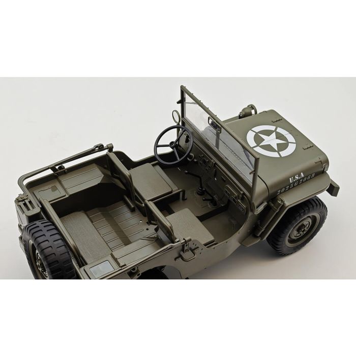 E-Zee RC 1/10 Scale Willys Jeep 4x4 RTR RC Car w/Lights & Accessories