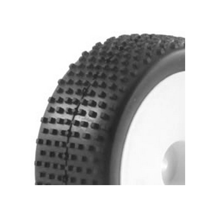 Fastrax 1/10th Mounted Buggy Tyres Lp 'Block' Front