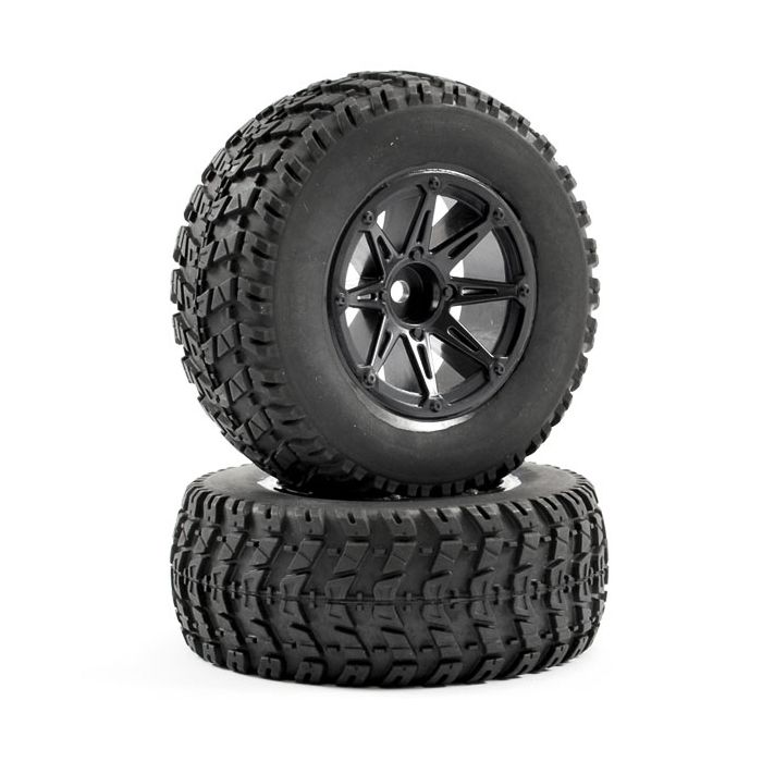 FASTRAX 1:10 SC WAVE MOUNTED 8-SPOKE WHEELS (12MM)