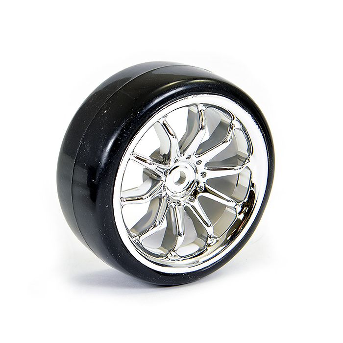 FASTRAX 1/10 STREET/DRIFT 10SP SCALE WHEEL & V2 TYRE