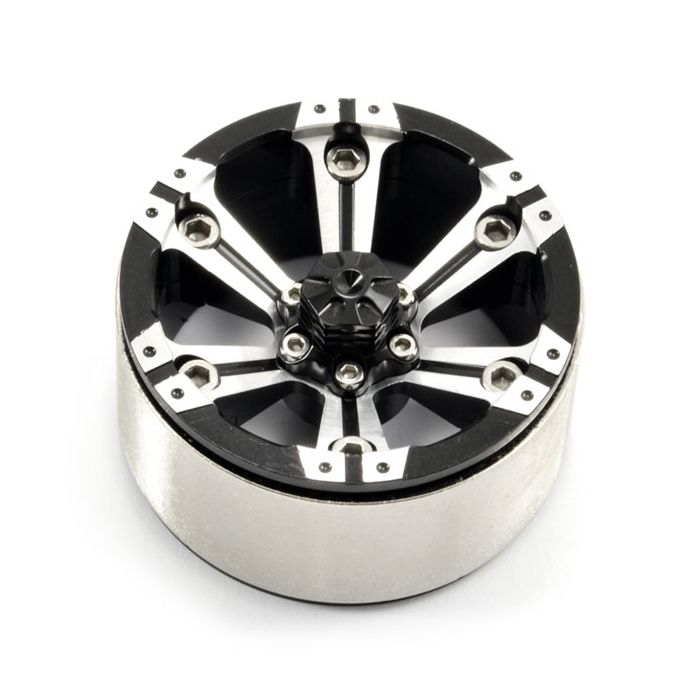 FASTRAX 1.9" HEAVY DUTY SPLIT 6-SPOKE ALLOY BEADLOCK WHEELS (x2)