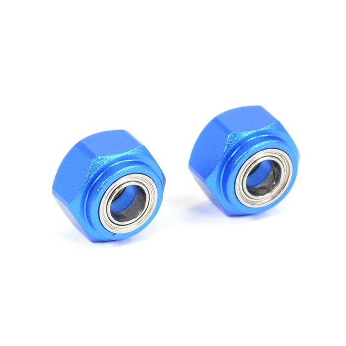 Fastrax Aluminium 1/10 RC Car Front Wheel 12mm Hex Adapters w/Bearing (2)